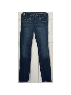 Women's American Eagle Skinny Jeans Size 0 Short Blue